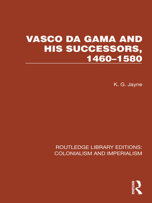 cover image of Vasco da Gama and his Successors, 1460–1580